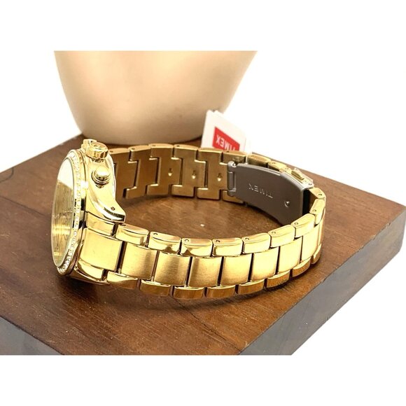 Timex Women's Watch TW2V57800 Quartz Chronograph Gold Dial Stainless Steel 38mm - Picture 10 of 15